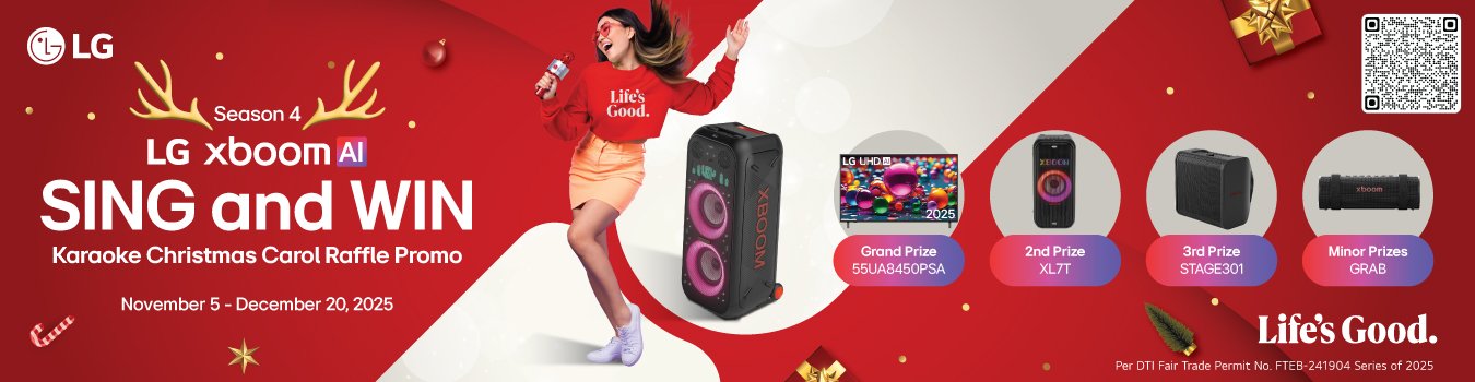 LG xboom Sing and Win 4 – Karaoke Christmas Carol Raffle Promo