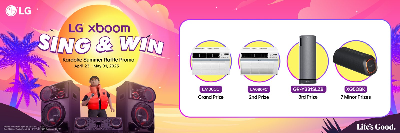 LG XBOOM Sing & Win